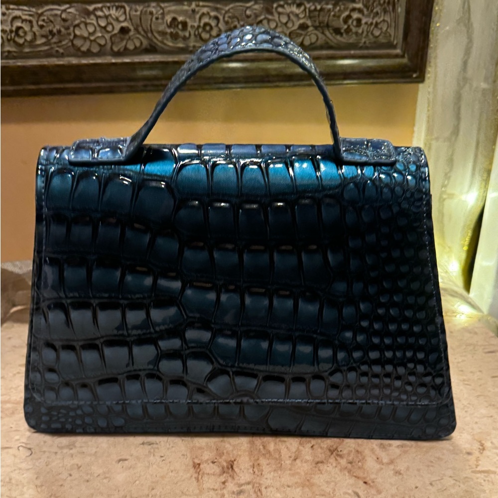Blue hand bag